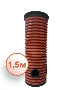 Дренажный колодец d368 h1500 с зеленой крышкой (отводы 160 мм) 0